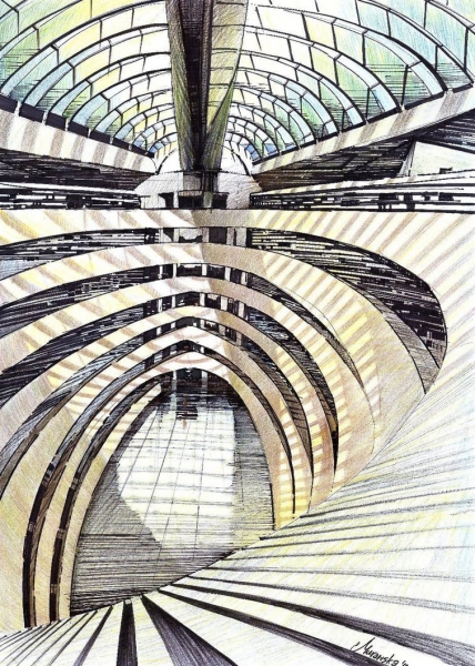 library___zurich___santiago_calatrava_by_kingamurawska-db6mjg9